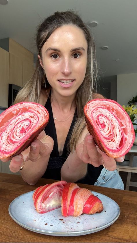 Jesha Ann Stevens | How about a strawberry croissant? 🌸 #croissant #croissants #bakinglove #sourdough #pastry | Instagram Strawberry Croissant Recipe, Sourdough Pastry, Sourdough Croissants, Strawberry Croissant, Pretzel Pizza, Bagel Bread, Biscuit Pizza, Paint The Town Red, Croissant Recipe