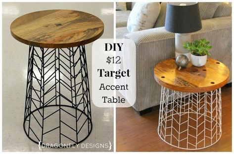 7 DIY Home Decor Ideas – Marvelous Mommy Diy Accent Table, Diy End Tables, Diy Home Decor On A Budget, Painted Table, Decor Guide, Diy Table, Ikea Hack, Furniture Projects, Home Decor Tips