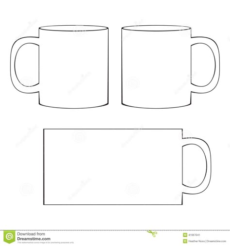 Slab Mug Template, Ceramic Templates Free Printable, Mug Template Free Printable, Pottery Templates Free Printable, Slab Mug, Coffee Mug Template, Pottery Templates, Cup Template, Triangle Template