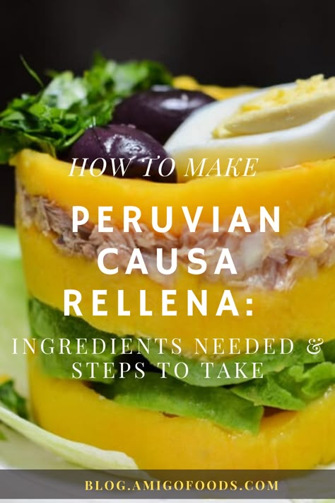 Peruvian Causa Chicken, Causa Peruana Recipe, Latin Lunch Ideas, Peru Food Peruvian Recipes, Peruvian Thanksgiving, Peruvian Bread, Peruvian Cocktails, Peruvian Causa Recipe, Peruvian Causa