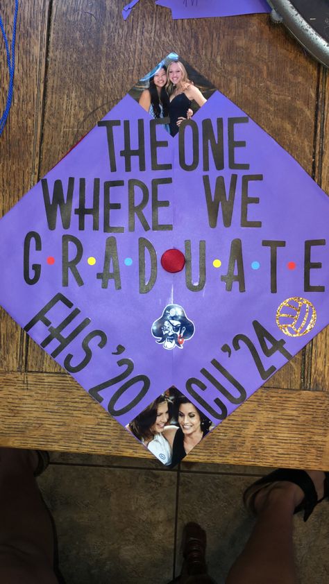 Grad Cap Ideas, Grad Caps, Cap Ideas, The One Where, Grad Cap, Graduation Cap, Fun Things, The One, Best Friends