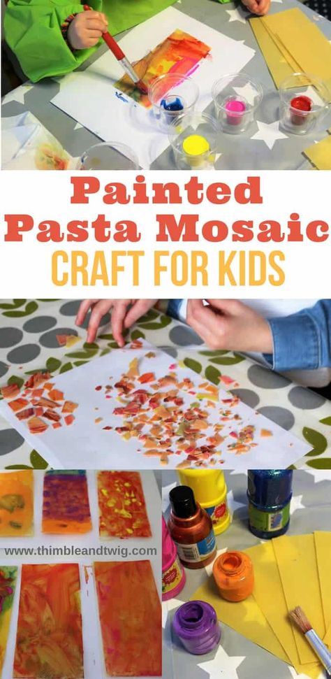 Try this fab Painted Pasta Craft Art Project for Kids Italy Crafts, Preschooler Crafts, Painted Pasta, Process Art For Kids, Senior Infants, Pasta Crafts, Adaptive Art, Snail Craft, Pasta Art