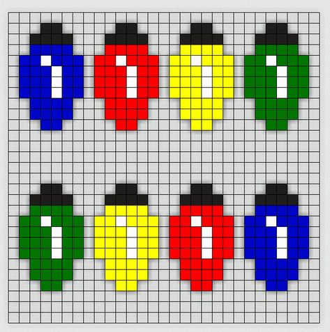 Do It Your Freaking Self - perler bead patterns Archives - Do It Your Freaking Self Christmas Lights Cross Stitch Pattern, Perler Bead Wreath Pattern, Small Christmas Perler Bead Patterns, Small Perler Beads Ideas Christmas, Peeler Bead Ideas Christmas, Perler Bead Stranger Things, Christmas Kandi Patterns, Medium Perler Bead Patterns, Stranger Things Beads