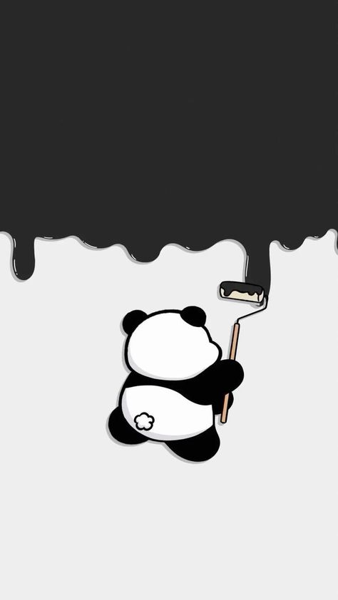 Doodle Wallpaper Aesthetic, Panda Cute Aesthetic, Panda Cute Wallpapers, Panda Aesthetic Wallpaper, Walpaper Panda, Kawaii Bear Wallpaper, Panda Animation, Panda Aesthetic, Wallpaper Panda