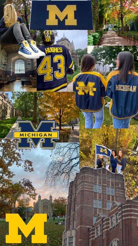 #umich #UniversityofMichigan U Of Michigan, University Of Michigan Aesthetic, Umich Aesthetic, University Of Michigan Campus, University Michigan, University Inspiration, Heartless Quotes, College Goals, Michigan Apparel