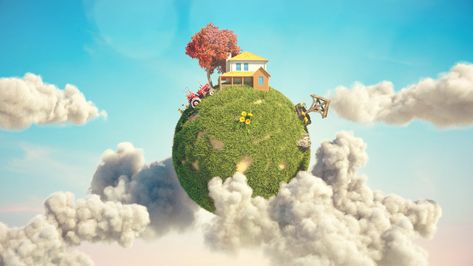 Cute 3D Planet Earth on Behance Earth 3d, Octane Render, Game Environment, Graphics Animation, Instagram Wallpaper, Motion Graphics Animation, Cinema 4d, Graphic Design Posters, Planet Earth