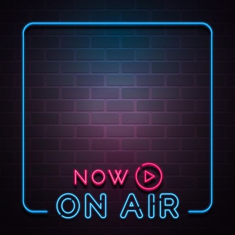 Neon lights on air podcast frame | Free Vector #Freepik #freevector #radio-show #podcast #talk-show #broadcast Podcast Background, On Air Radio, Resources Icon, On Air Sign, Podcast Studio, Starting A Podcast, Photo Editing Lightroom, Logo Collection, On Air