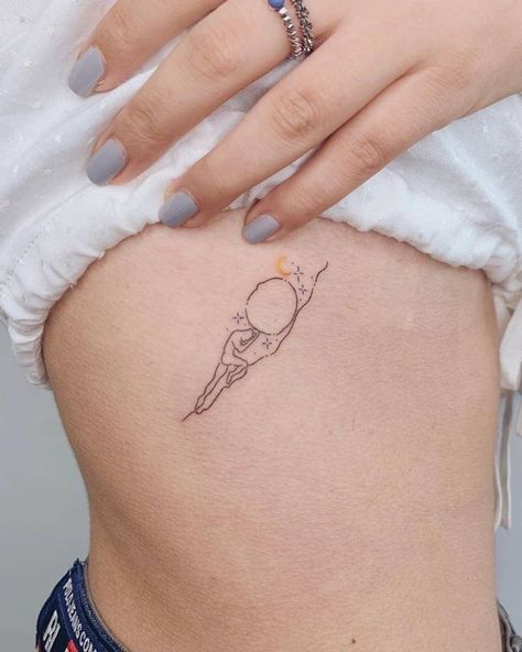 Sisyphus Tattoo, Klimt Tattoo, Greek Mythology Tattoos, Tattoo Minimalist, Mythology Tattoos, Gorgeous Tattoos, Greek Tattoos, Dainty Tattoos, Aesthetic Tattoo