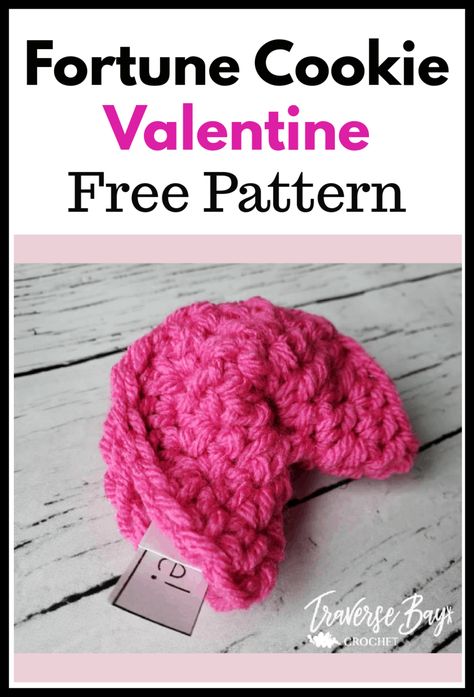 Crochet Fortune Cookie Pattern, No Sew Valentine Crafts, Crochet Valentines Gifts For Him, Crochet Valentines Ideas For Men, Galentines Gifts Crochet, Crochet Hershey Kiss Free Pattern, Small Crochet Valentines Ideas, Small Valentines Crochet Gifts, Valentine Crochet Ideas Simple