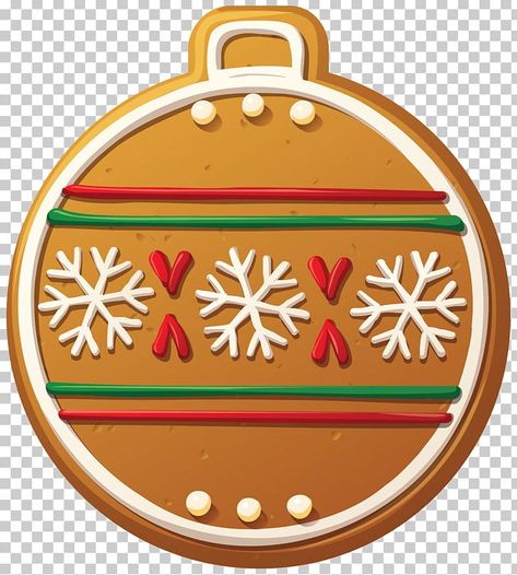 Ornament Clipart, Cookie Clipart, Dessert Illustration, Food Christmas, Candy Ornaments, Ornament Cookies, Candy Cane Christmas, Gingerbread Christmas, Christmas Decorations Ornaments