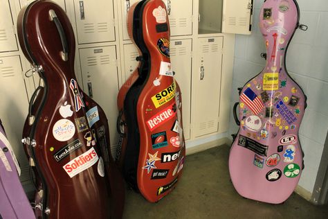 more cello cases Cello Case Aesthetic, Violin Case Aesthetic, Cello Case, Piano Aesthetic, Cello Music, Music Nerd, Cellos, Music Student, Music School