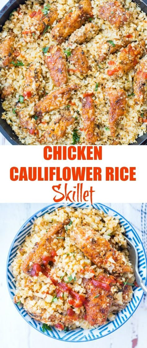 Cauliflower Rice And Chicken Recipes, Chicken And Riced Cauliflower, Chicken Cauliflower Rice, Biscuits Graham, Healthy Dinner Recipe, Cucumber Diet, Chicken Cauliflower, Cauliflower Rice Recipes, Boiled Egg Diet Plan