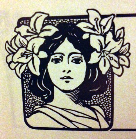 Art Nouveau Lilies Art Nouveau Tattoo, Halloween Camping, Nouveau Tattoo, Arte Grunge, Art Nouveau Illustration, Lino Art, Linocut Art, Ex Libris, Art Plastique