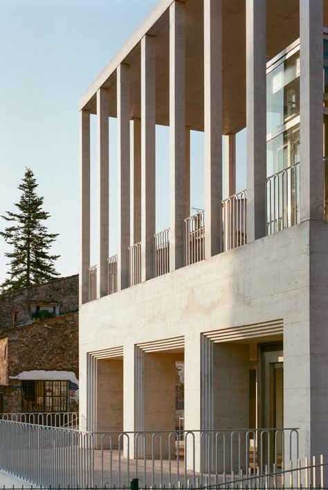 Gallery of Biot Municipal Building Extension / Atelier EGR - 16 Municipal Building, Building Extension, Classical Building, Public Square, Hospital Design, Public Building, Paving Stones, Facade Architecture, Facade Design