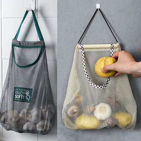 Potato Storage, Vegetable Bag, Mesh Beach Bags, Fruit And Vegetable Storage, Vegetable Storage, Food Storage Bags, Produce Bags, Gmc Trucks, Hanging Bag