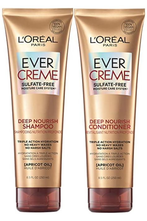 #dryhair #shampoo #conditioner #pinterest Sulfate Free Shampoo And Conditioner, Conditioner For Dry Hair, Nourishing Shampoo, Apricot Oil, Sulfate Free Shampoo, Color Treated Hair, Treated Hair, Sulfate Free, L Oreal