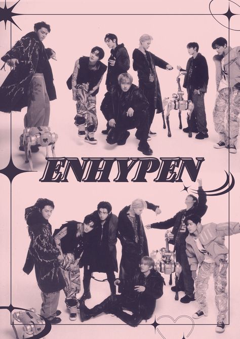 Enhypen Y2k Posters, Enhypen Magazine Cover, Enhypen Magazine Edit, Enhypen Poster Room Decor, Enhypen Poster Prints, Magazine Edit Kpop, Enhypen Magazine, Kpop Wall Prints, Enhypen Y2k