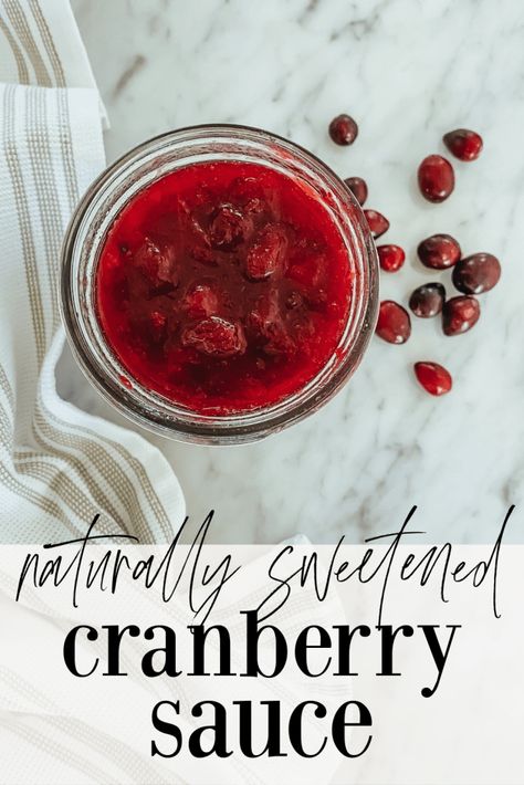 In this post, learn how to make a naturally sweetened, absolutely delicious cranberry sauce to add to your Thanksgiving table this year. It's sure to be a crowd pleaser! Roasted Carrot Salad, Fresh Cranberry Sauce, Best Cranberry Sauce, Easy Cranberry Sauce, Cranberry Orange Sauce, Sweet Potato Recipes Casserole, Cranberry Sauce Recipe, Cranberry Sauce Homemade, Goat Cheese Salad