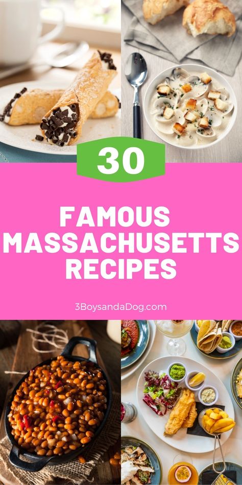 New England Recipes Comfort Foods, New England Meals, New England Food Recipes, New England Dinner Recipe, Boston Recipes, Easy American Recipes, Yankee Recipes, New England Recipes, Massachusetts Food