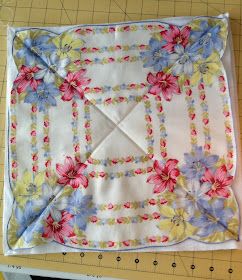 Vintage Handkerchiefs Crafts, Rag Quilt Tutorial, Handkerchief Crafts, Vintage Quilts Patterns, Baby Rag Quilts, Butterfly Quilt, Quilt Care, Quilt Tutorial, Linen Quilt