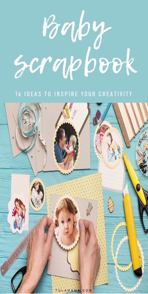 Not sure what to add to your baby scrapbook? Click for 16 creative ideas. Pin it. #scrapbook #babyscrapbook #scrapbookideas Baby Scrapbook Ideas, Toddler Scrapbook, Pregnancy Facts, Newborn Schedule, Happy Pregnancy, Homemade Stickers, Mommy Tips, Birthday Keepsakes, Preparing For Baby