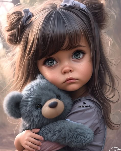 Simple Cute Hairstyles, Sketches Of People, Hairstyles For Girls, Fairy Pictures, Baby Faces, Cute Fantasy Creatures, Cute Fairy, Cute Cartoon Pictures