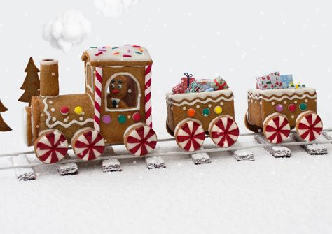 Gingerbread Train Template, Gingerbread Train Ideas, Train Cardboard, Train Gingerbread, Creative Gingerbread House Ideas, Creative Gingerbread House, Cardboard Train, Gingerbread House Ideas, Train Template