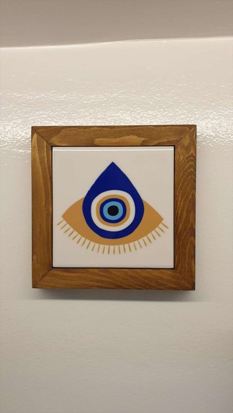 Evil Eye Home Decor,Handmade Wooden Frame,Wall Hangings,Marble Tile,Evil Eye Wall Frame,New Home Gift,Home Protection,Birthday Gift,Evil Eye Home Protection, Home Decor Handmade, Wall Frame, Marble Tile, Frame Wall, Handmade Wooden, Wall Hangings, Evil Eye, Wooden Frames