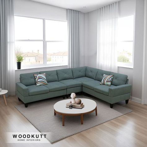 Get Top Quality Modern Style of Curtains, Sofa Set, Dinning Tables, and Chairs From Woodkutt Home Interiors, Customize Shades, Designs, and Size Available! Call or WhatsApp for Order : 03142845759 | 03160815550 ☎ Delivery All over Pakistan 📦✈🇵🇰 #sofas #sofadesign #sofacover #sofalove #furniture #interiordesign #design #homedecor #interior #table #furnituredesign #sofa #home #decor #sofaset #art #architecture #wood #interiors #designer #armchair #decoration #BahriaTownKarachi #karachi #pakista... 5 Seater L Sofa, Small L Shape Sofa Design, L Shaped Corner Sofa, Sofas Ideas Living Room L Shaped, Modular Sectional Sofa Living Room, One Sofa Living Room Ideas, Stylish Sofa Sets Living Rooms, Sofa Design Living Rooms L Shape, Living Room With L Shape Sofa