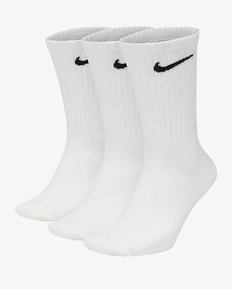 White Nike Socks, Nike Crew Socks, Nike Swoosh Logo, Nike Socks, Women Crew Socks, Mens Crew Socks, Socks Men, White Socks, Athletic Socks