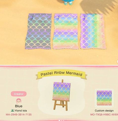 Mermaid Towel, Mermaid Island, Animal Crossing 3ds, Ac New Leaf, Animal Crossing Funny, Animal Crossing Memes, Animal Crossing Guide, Animal Crossing Qr Codes Clothes, Animal Crossing Wild World