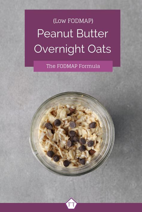 Looking for a simple breakfast your whole family will enjoy? These quick and easy low FODMAP peanut butter overnight oats are the perfect breakfast on-the-go! FODMAP Recipes | FODMAP Diet | FODMAP Diet Recipes | Low FODMAP Diet | Breakfast Ideas | Breakfast Recipes | On-the-Go | For Work | Kid Friendly | Peanut Butter | Chocolate | Overnight Oats #lowfodmap #glutenfree www.fodmapformula.com Breakfast Ideas For Work, Fodmap Breakfast, Fodmap Foods, Breakfast Recipes Kids, Peanut Butter Overnight Oats, Drinks Healthy, Ibs Diet, Fodmap Diet Recipes, Ibs Recipes