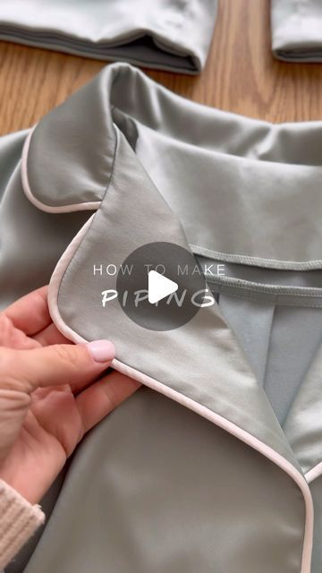 S E W I N G & P A T T E R N S on Instagram: "How to make piping✨ I know how you love these kind of tutorials, so here is another one for you! Save for later and try it out 🥰  #sewingtutorial #sewinginstagram #sewinginspiration #patterndesigner #sewingclub #sewingfun #sewinglovers #patternmaking" How To Do Piping Sewing, How To Make Piping Sewing, Piping Techniques Sewing, Sewing Skills Tutorials, How To Make Piping, Sewing Piping, Sewing Measurements, Piping Techniques, Sewing Class