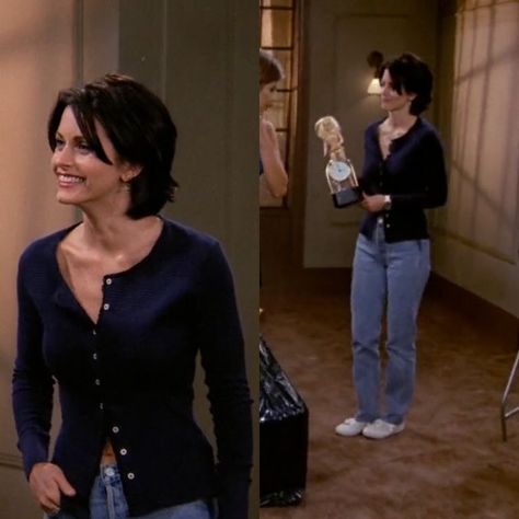 Friends Monica Geller, Estilo Rachel Green, Friends Monica, Monica Gellar, Rachel Green Outfits, Rachel Friends, 90’s Outfits, 90s Fits, 90s Inspired Outfits