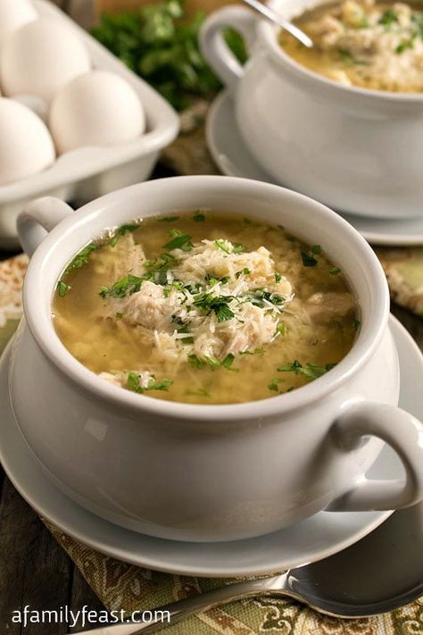 Turkey Stracciatella Soup - A classic Italian soup gets an update with leftover Thanksgiving turkey! Italian Turkey Soup, Italian Turkey Burger Soup, Giada Tuscan Turkey Soup, Pasta With Stracciatella, Stracciatella Soup With Chicken, Italian Wedding Soup With Turkey Meatballs, Stracciatella Soup, Italian Turkey, Leftover Thanksgiving