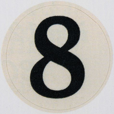 Vintage Sticker number 8 | Leo Reynolds | Flickr 8 Number Aesthetic, 8 Tattoo Number Ideas, Number 8 Font, Number 8 Aesthetic, Every Last Word, Abstract Symbols, 2024 Era, Number Wallpaper, Number Ideas