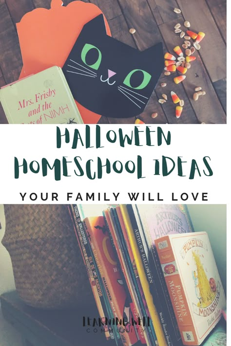 Homeschool Halloween Activities, Halloween Homeschool Lessons, October Homeschool Activities, Homeschool Halloween Ideas, Homeschool Halloween Party, Halloween Homeschool Ideas, Halloween At Home Ideas For Kids, Homeschool Halloween, Homeschool October