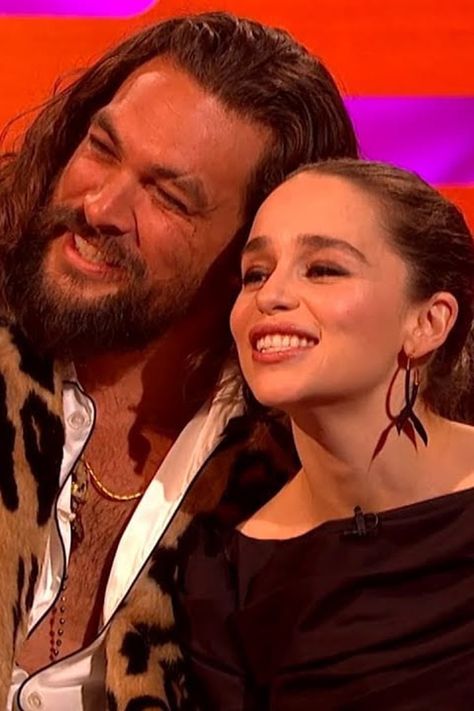 Prepare to Melt: Jason Momoa Says He "Always" Visits Emilia Clarke When He's in London Emilia Clarke Jason Momoa, London Video, Omari Hardwick, Jesse Metcalfe, Graham Norton, Avan Jogia, Ryan Guzman, Taylor Kitsch, Travis Fimmel