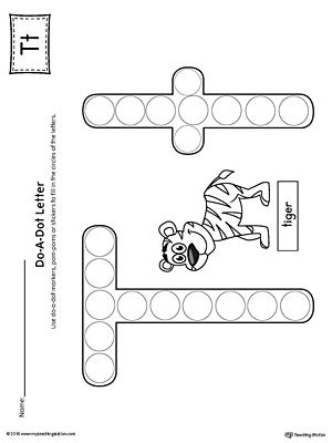 Letter T Do-A-Dot Worksheet Worksheet.The Letter T Do-A-Dot Worksheet is perfect for a hands-on activity to practice recognizing the letters of the alphabet and differentiating between uppercase and lowercase letters. Letter T Dot Worksheet, Letter Tt Worksheet, T Activities, Letter T For Preschool, Letter T Activities For Toddlers, T Words, Preschool Letter T, Letter T Crafts For Toddlers, Letter T Printable