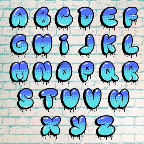 Font A-z, Creative Fonts Alphabet, Cool Fonts Alphabet Graffiti, Fun Fonts To Draw, Cool Stickers Art, Graffiti Letter T, Font Styles Alphabet, Cool Fonts Alphabet, Alphabet Graffiti