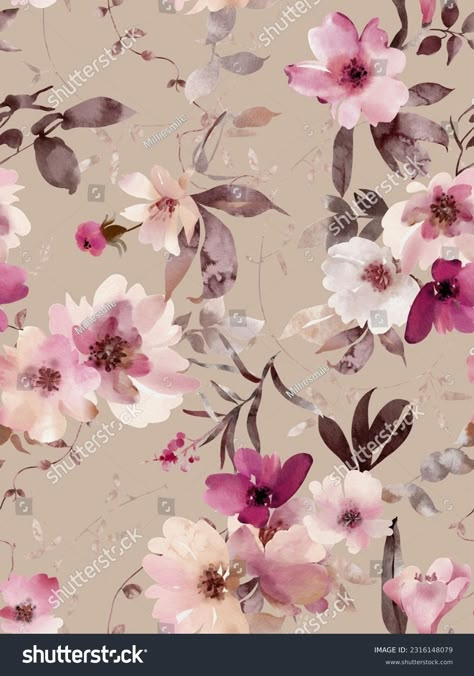 Watercolor Floral Seamless Pattern Perfect Textile Stock Illustration 2316148079 | Shutterstock Watercolor Allover, Watercolor Flowers Pattern, Allover Design, Watercolor Floral Pattern, Floral Seamless Pattern, Allover Pattern, Abstract Drawings, Digital Flowers, Watercolor Flower