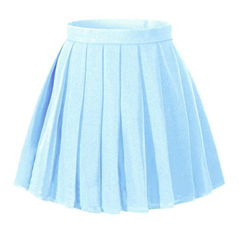 Light Blue Skirt, Mini Skater Skirt, High Waisted Pleated Skirt, Girls Dress Up, Tennis Skirts, Skirt Mini, Halloween Cookies, Plaid Skirt, Blue Skirt