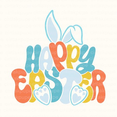 Easter Fonts, Shirt Clipart, Funny Easter Shirt, Retro Easter, Easter Illustration, Easter Sublimation, Bunny Png, Easter Basket Tags, Easter Wallpaper