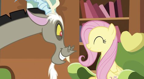 Fluttershy And Discord, Magic Orb, Mlp Memes, Baby Pony, My Little Pony Characters, Mlp Pony, Fluttershy, Most Favorite, Matching Pfp