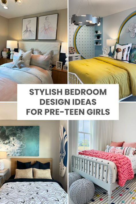 Don't let small spaces limit your style. These bedroom designs show how to make the most out of less space, with clever storage and cute decor for preteen girls. Teenage Bedroom Storage Ideas, Preteen Girls Small Bedroom Ideas, Girl Teen Room Ideas, Teen Room Decor Small Rooms, Pre Teen Girls Bedroom Ideas, Small Teenage Girl Bedroom, Teenager Bedroom Girl, Pre Teen Girls Room, Preteen Girls Bedroom Ideas