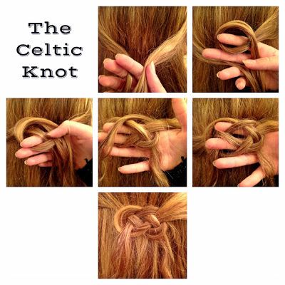 Knot Hairstyle, Celtic Knot Hair, Celtic Braid, Celtic Hair, Short Hair Model, Long Hair Tips, Knot Braid, Hair Knot, Short Braids