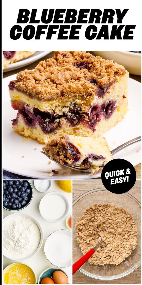 Cinnamon Blueberry Coffee Cake - Nurtured Homes Blueberry Coffee Cake Recipes Easy, Best Blueberry Coffee Cake Recipe, Pancake Mix Blueberry Coffee Cake, Healthy Blueberry Coffee Cake, Bisquick Blueberry Coffee Cake, Blueberry Coffee Cake Recipe, Blueberry Cinnamon Rolls, Magic Custard Cake, Strawberry Lemonade Recipe