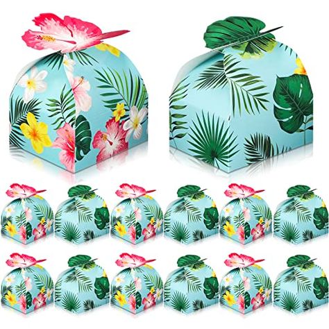 Pineapple Favors, Luau Party Decorations, Aloha Party, Tropical Gifts, Hawaiian Summer, Tropical Palm Leaves, Hawaiian Theme, Hawaiian Party, Party Favor Boxes