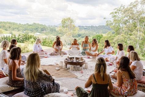 Mother's blessing sacred ceremony Sister Circle, Sacred Woman, Sacred Circle, We Are Teachers, Womens Retreat, Power Of Meditation, Women's Circle, Baby Blessing, Divine Mother