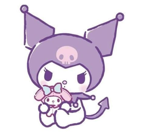 Kuromi Boyfriend, Kuromi Sitting Down, My Melody And Kuromi Fanart, Kuromi Face, Kuromi Fanart, Kuromi Sitting, Sleepy Kuromi, My Melody Sitting, Hand Reference